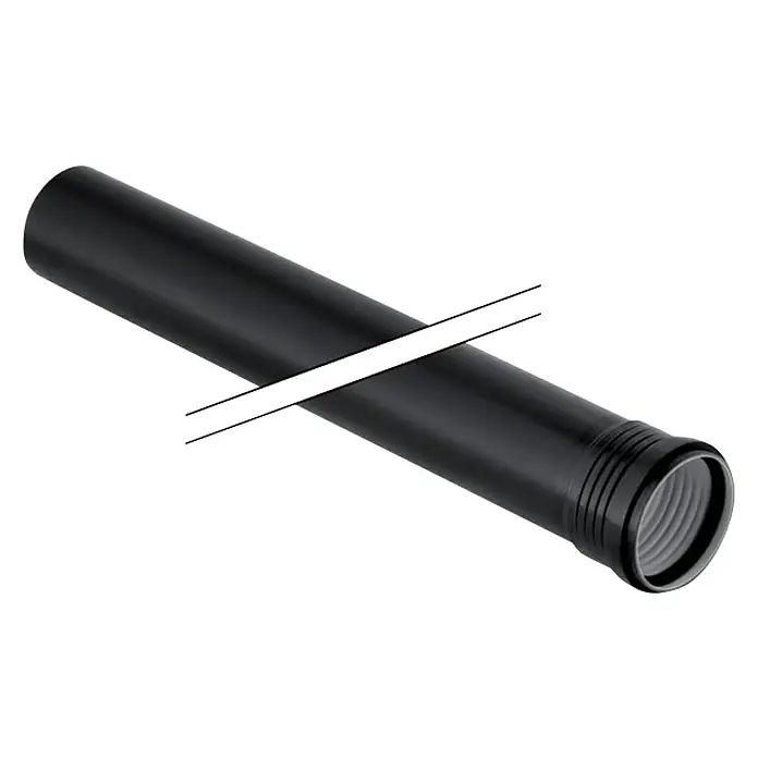 Geberit Silent PP-Rohr - DN 90, Länge: 25 cm - Rechte Seitenansicht