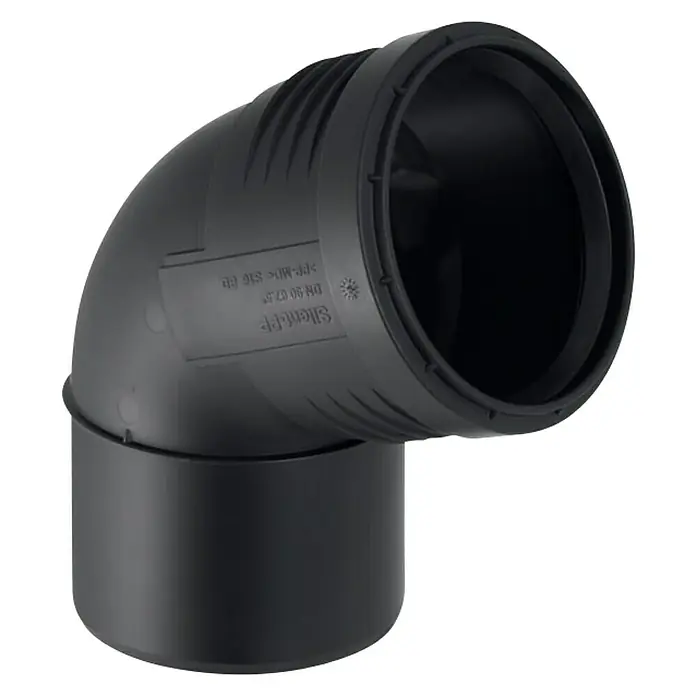Geberit Silent PP-Bogen - DN 70, 67,5 ° - Rechte Seitenansicht