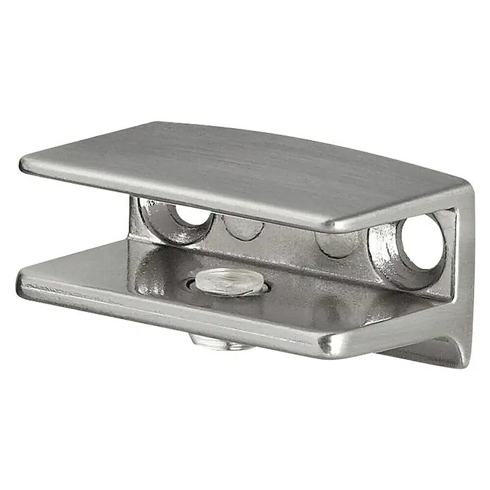 Dolle Wandregalhalter-Set Flac - Belastbarkeit: 25 kg, Passend für: Regalbodenstärke 6 - 8 mm, Edelstahloptik, 2 Stk. - Rechte Seitenansicht