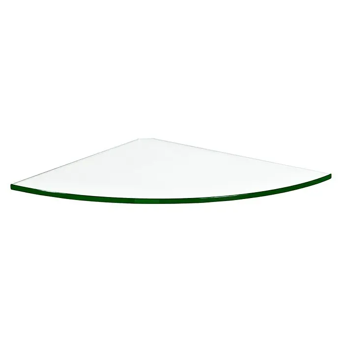 Dolle Glasboden Corner - L x B x S: 30 x 30 x 0,8 cm, Klar - Rechte Seitenansicht