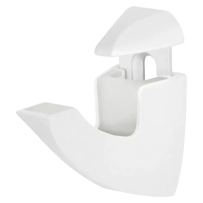 Dolle Wandregalhalter-Set Scoop - Belastbarkeit: 25 kg, Passend für: Regalbodenstärke 6 - 25 mm, Weiß, 2 Stk. - Rechte Seitenansicht