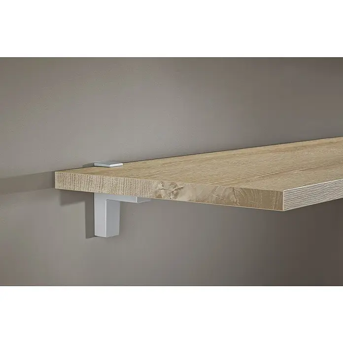 Dolle Wandregalhalter-Set Eliot - Belastbarkeit: 25 kg, Passend für: Regalbodenstärke 6 - 40 mm, Silber, 2 Stk. - Stimmungsaufnahme