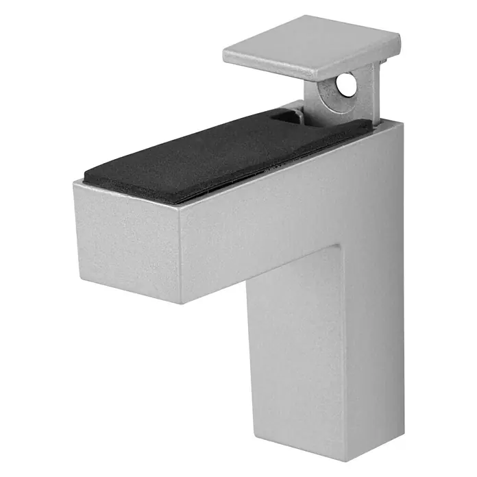 Dolle Wandregalhalter-Set Eliot - Belastbarkeit: 25 kg, Passend für: Regalbodenstärke 6 - 40 mm, Silber, 2 Stk. - Rechte Seitenansicht