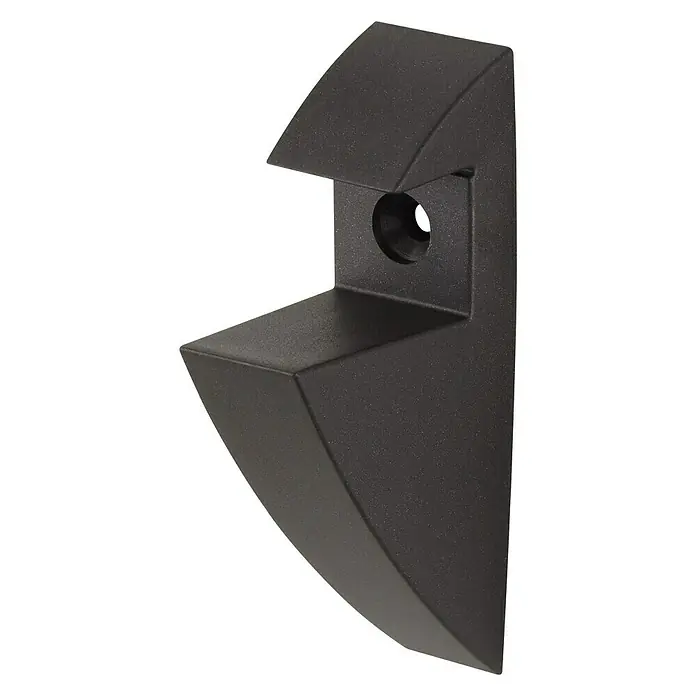 Dolle Soporte de pared para estantes Polyclip - Carga soportada: 15 kg, Antracita, 1 ud. - Vista de perfil derecho
