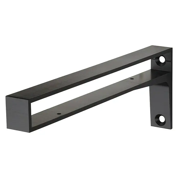 Dolle Soporte de pared para estantes Belt - L x An x Al: 312 x 110 x 30 mm, Carga soportada: 40 kg, Antracita - Vista de perfil derecho