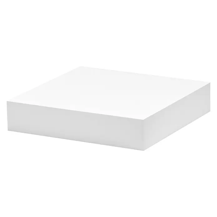 Dolle Zidna polica Big Boy - D x Š x V: 25 x 25 x 5 cm, Opteretivost: 30 kg, Bijele boje - Pogled s desne strane