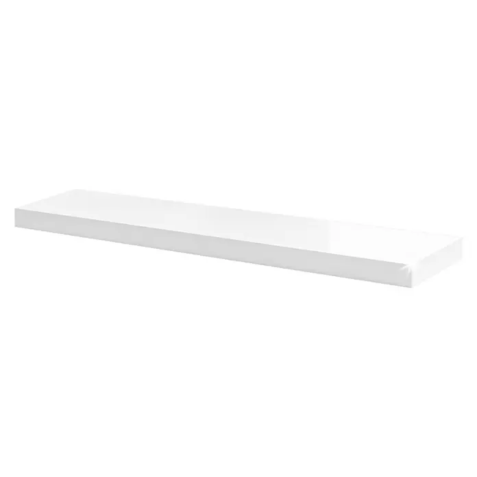 Dolle Zidna polica Big Boy - D x Š x V: 115 x 25 x 5 cm, Bijele boje, Opteretivost: 30 kg - Pogled s desne strane