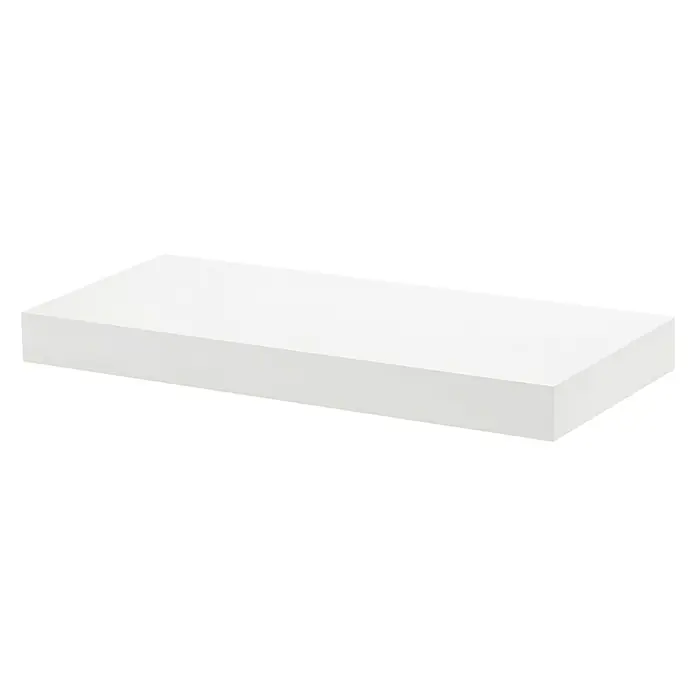 Dolle Zidna polica Big Boy - D x Š x V: 44,5 x 25 x 5 cm, Bijele boje, Opteretivost: 30 kg - Pogled s desne strane