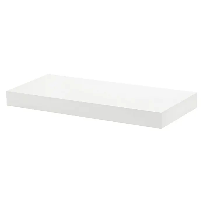 Dolle Zidna polica Big Boy - D x Š x V: 57 x 25 x 5 cm, Bijele boje, Opteretivost: 30 kg - Pogled s desne strane