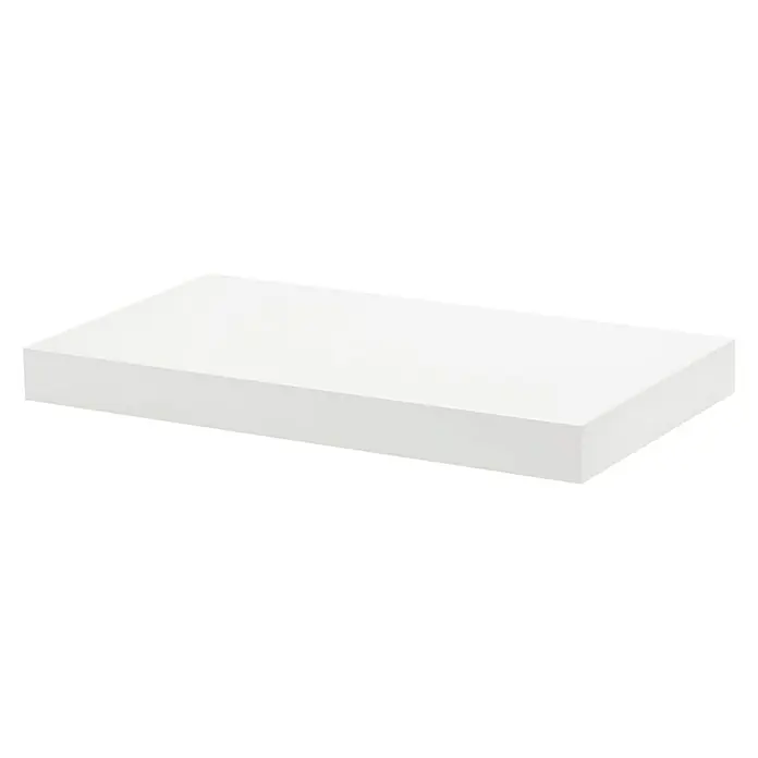 Dolle Zidna polica Big Boy - D x Š x V: 57 x 30 x 5 cm, Bijele boje, Opteretivost: 30 kg - Pogled s desne strane