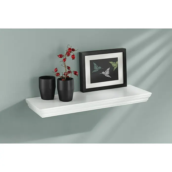 Dolle Estante flotante Profile - L x An x Al: 60 x 20 x 4,5 cm, Carga soportada: 6 kg, Blanco - Foto ambiente