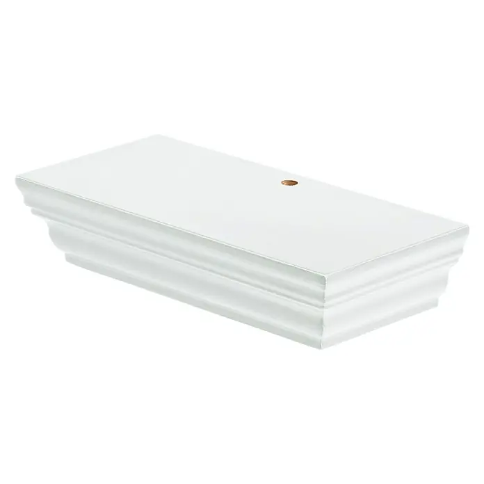 Dolle Estante flotante Profile - L x An x Al: 20 x 10 x 4,5 cm, Carga soportada: 2,5 kg, Blanco - Vista de perfil derecho