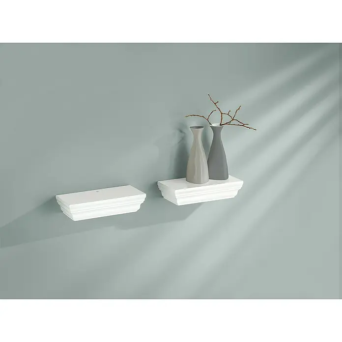 Dolle Estante flotante Profile - L x An x Al: 20 x 10 x 4,5 cm, Carga soportada: 2,5 kg, Blanco - Foto ambiente