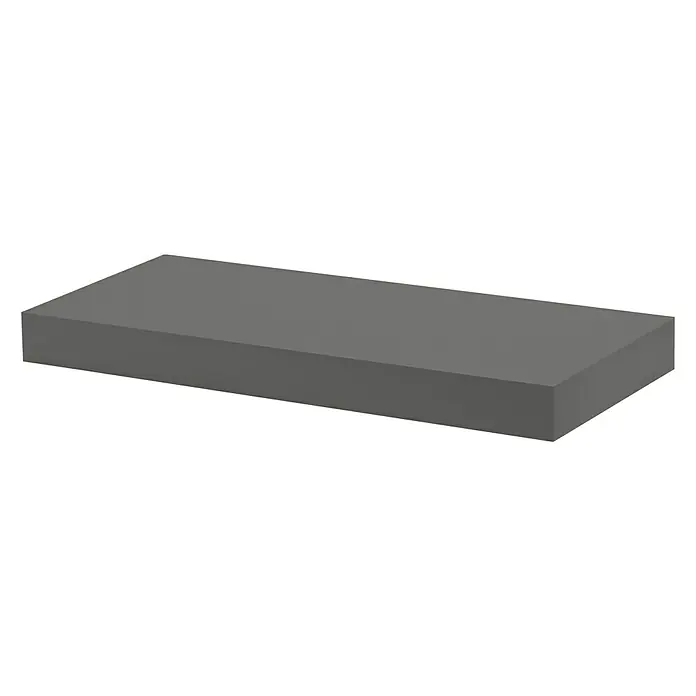Dolle Zidna polica Big Boy - D x Š x V: 57 x 25 x 5 cm, Sive boje, Opteretivost: 30 kg - Pogled s desne strane