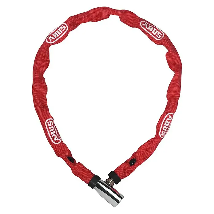 Abus Candado de cadena 1500/110 - Largo: 110 cm, Espesor: 4 mm, Rojo - Vista descendente