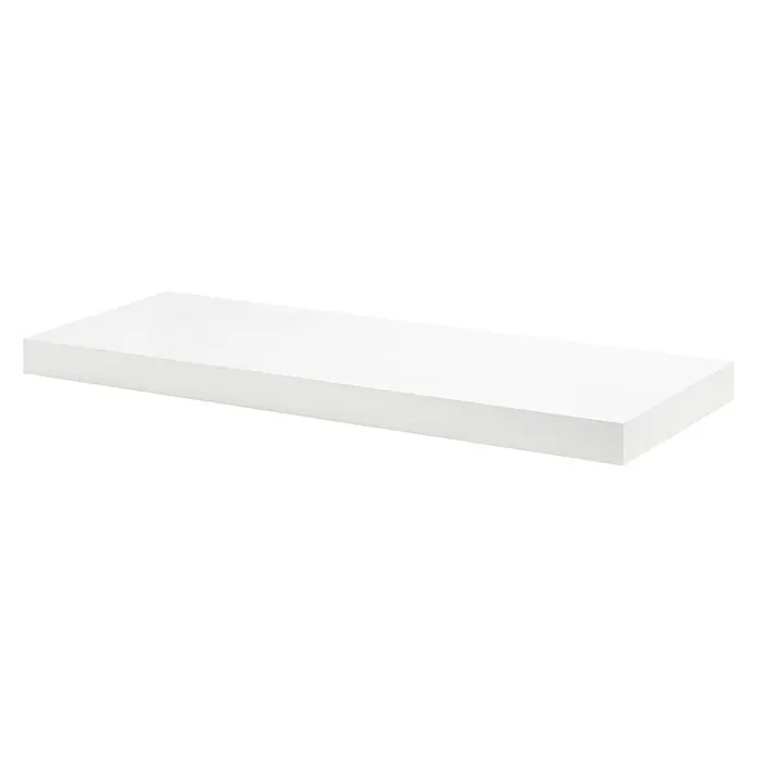 Dolle Zidna polica Big Boy - D x Š x V: 115 x 30 x 5 cm, Bijele boje, Opteretivost: 30 kg - Pogled s desne strane