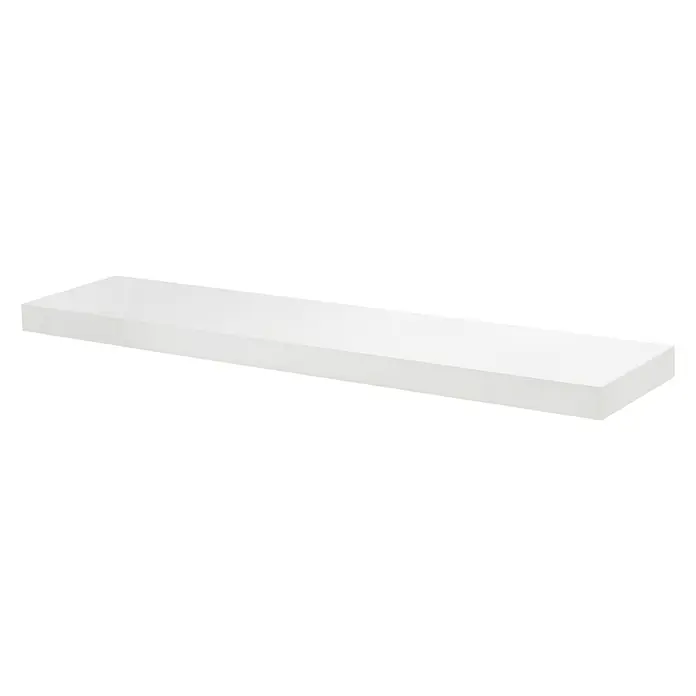 Dolle Wandboard Big Boy - L x B x H: 115 x 30 x 5 cm, Weiß, Belastbarkeit: 30 kg - Rechte Seitenansicht
