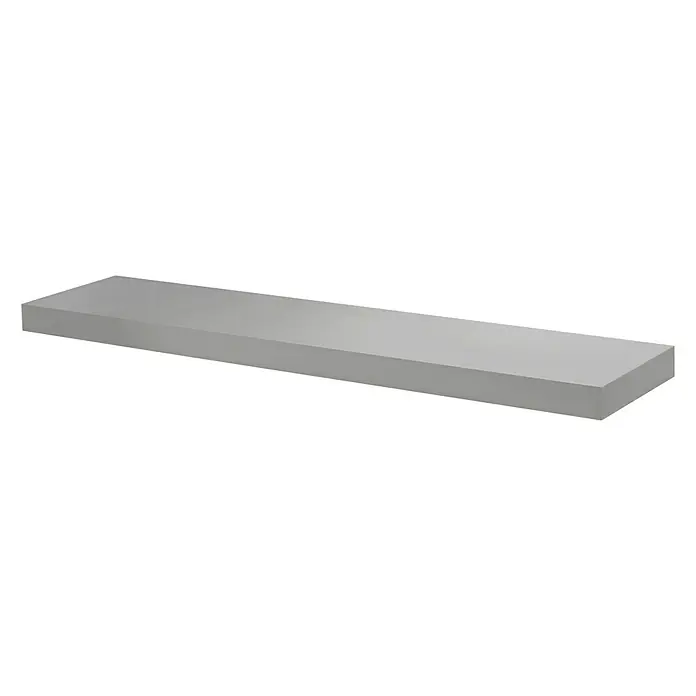 Dolle Wandboard Big Boy - L x B x H: 115 x 25 x 5 cm, Silber, Belastbarkeit: 30 kg - Rechte Seitenansicht