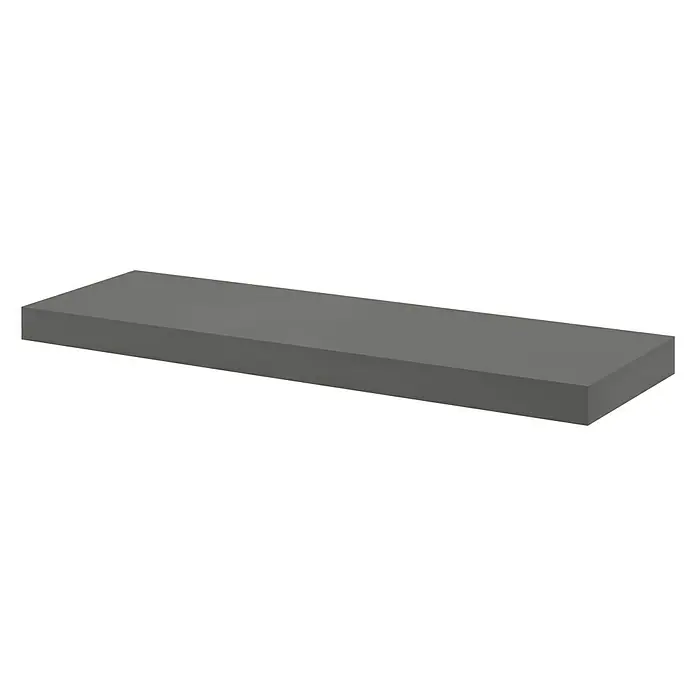 Dolle Zidna polica Big Boy - D x Š x V: 90 x 25 x 5 cm, Sive boje, Opteretivost: 30 kg - Pogled s desne strane