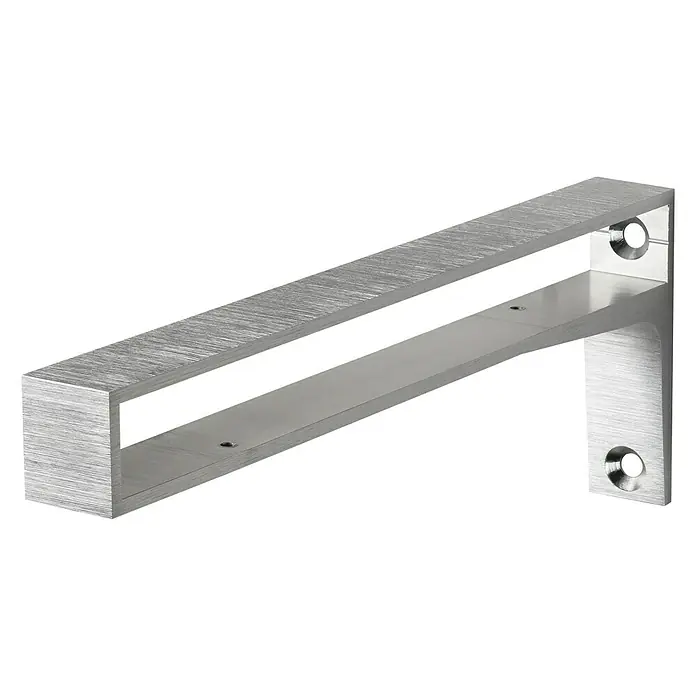 Dolle Wandregalhalter Belt - L x B x H: 312 x 110 x 30 mm, Belastbarkeit: 40 kg, Edelstahl - Rechte Seitenansicht