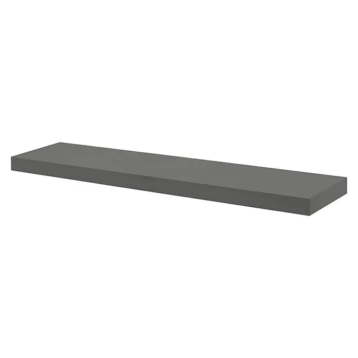 Dolle Zidna polica Big Boy - D x Š x V: 115 x 25 x 5 cm, Sive boje, Opteretivost: 30 kg - Pogled s desne strane