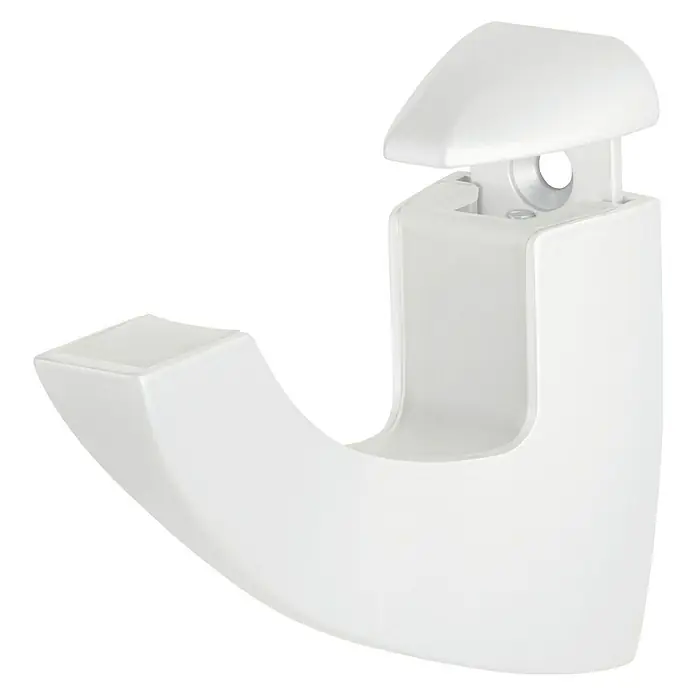 Dolle Wandregalhalter-Set Scoop - Belastbarkeit: 25 kg, Passend für: Regalbodenstärke 5 - 40 mm, Weiß, 2 Stk. - Rechte Seitenansicht