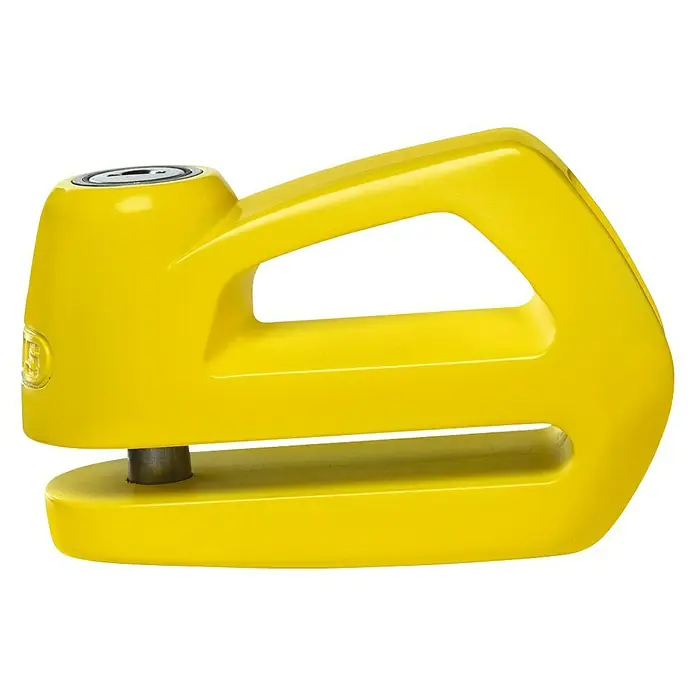 Abus Diskus Candado de disco Element 290 - Apto para: Motocicleta, Amarillo, 10 mm - Vista de perfil derecho