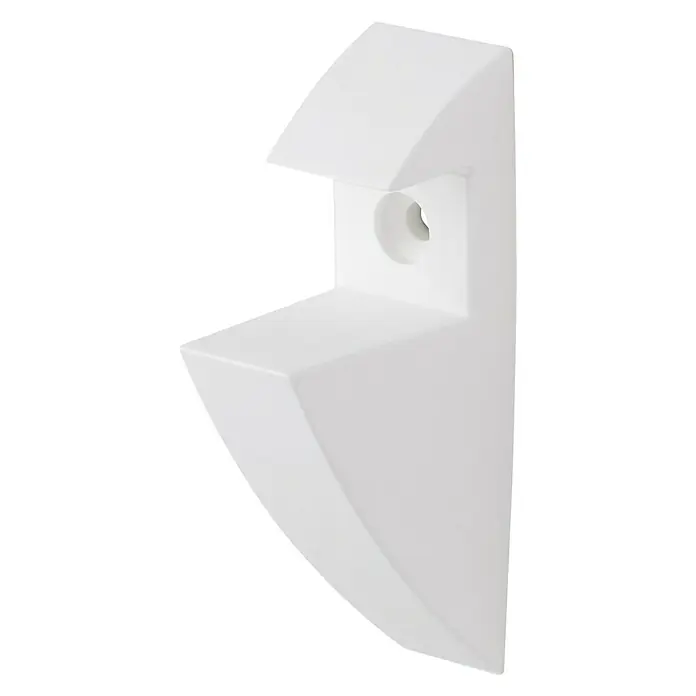 Dolle Soporte de pared para estantes Polyclip - Carga soportada: 15 kg, Blanco, 1 ud. - Vista de perfil derecho