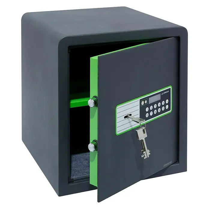 Arregui Caja fuerte Supra 240060 - L x An x Al: 36 x 35 x 38 cm, Tipo de cerradura: Códigos de usuario, 39 l - Vista de perfil izquierdo