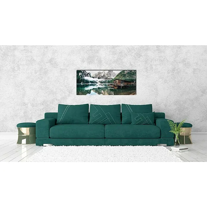 Glasbild - B x H: 125 x 50 cm - Stimmungsaufnahme