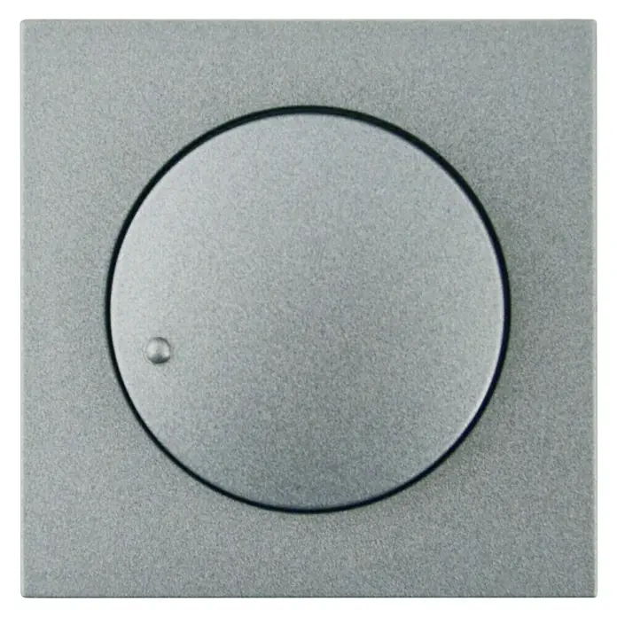 Dimmerabdeckung Logus - Aluminium, Kunststoff, Unterputz - Vorderansicht