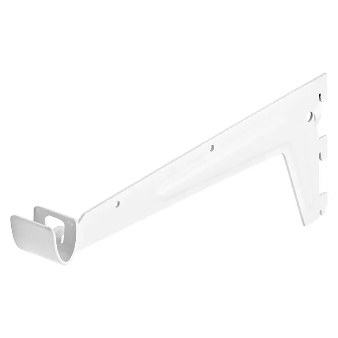 Dolle Kleiderstangenlager - Länge: 33 cm, Weiß, 1 Stk. - Linke Seitenansicht
