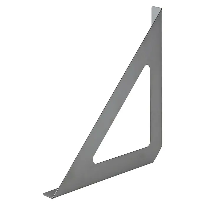 Dolle Soporte de pared para estantes - Carga soportada: 50 kg, Acero, Gris - Vista de perfil izquierdo