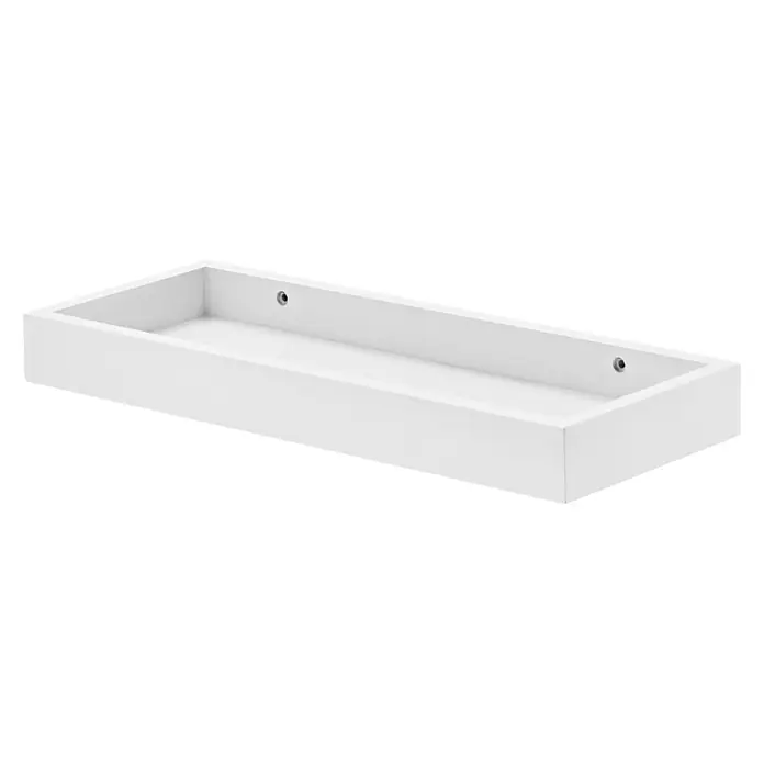 Dolle Wandregal Loggia - L x B x H: 40 x 15 x 4 cm, Weiß - Diagonale Ansicht