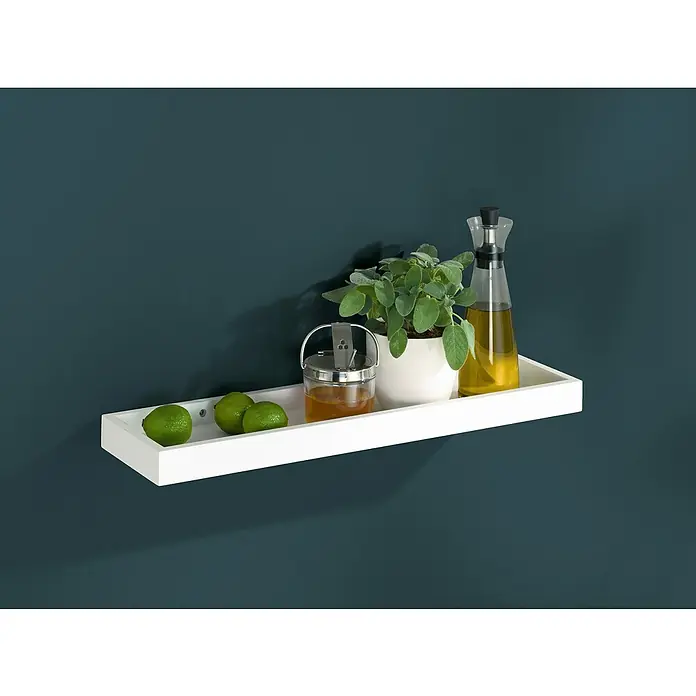 Dolle Estante de pared Loggia - L x An x Al: 80 x 15 x 4 cm, Blanco - Foto ambiente