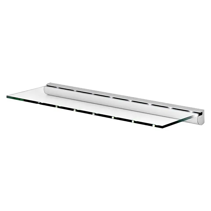 Dolle Estante de vidrio Led Light - L x An: 60 x 20 cm, Barra LED - Vista angular