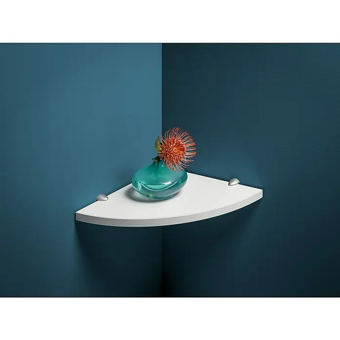 Dolle Zidna polica Lite - D x Š x D: 30 x 30 x 1,9 cm, Bijele boje - Živopisni prikaz