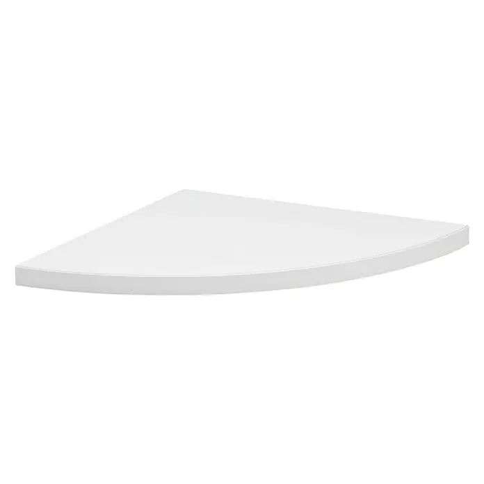 Dolle Zidna polica Lite - D x Š x D: 30 x 30 x 1,9 cm, Bijele boje - Pogled sprijeda