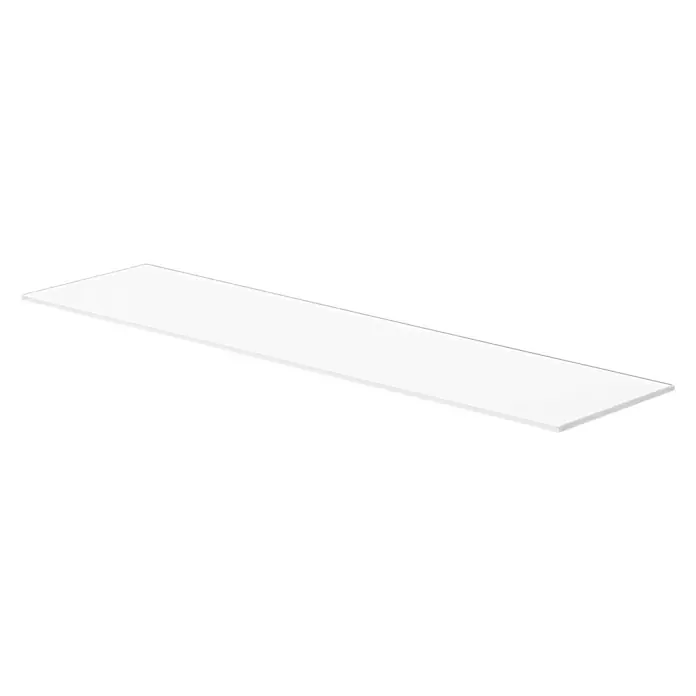 Dolle Glasboden Square - L x B x S: 80 x 20 x 0,8 cm, Weiß - Diagonale Ansicht