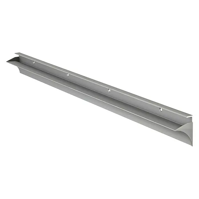 Dolle Regalträger Rail - Länge: 800 mm, Passend für: Regalbodenstärke 19 mm, Regalbodentiefe 300 mm - Diagonale Ansicht
