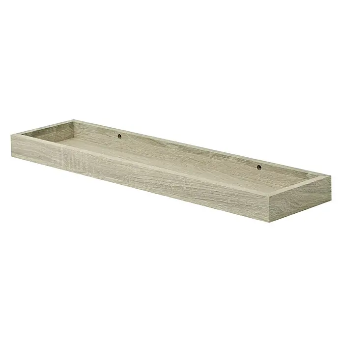 Dolle Wandregal Loggia - L x B x H: 60 x 15 x 4 cm, Eiche - Diagonale Ansicht
