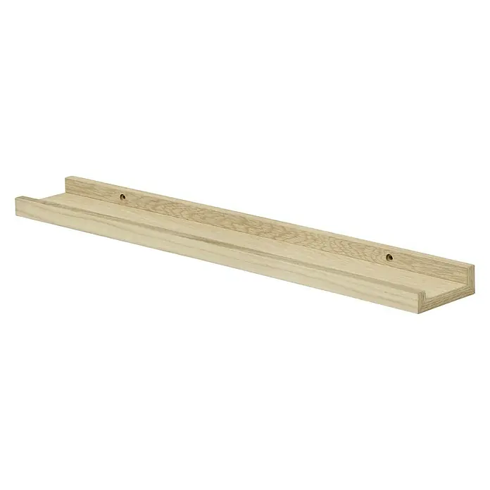 Dolle Estante de pared - Carga soportada: 5 kg, Roble, L x An x Al: 60 x 9 x 3 cm - Vista angular