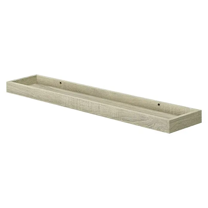 Dolle Wandregal Loggia - L x B x H: 80 x 15 x 4 cm, Eiche - Diagonale Ansicht