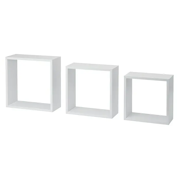 Dolle Wandregal-Set Frame - Belastbarkeit: 5 kg, Weiß - Vorderansicht