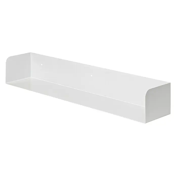 Dolle Wandregal Showcase - L x B x H: 80 x 15 x 11,5 cm, Weiß, Belastbarkeit: 30 kg, Stahl - Diagonale Ansicht