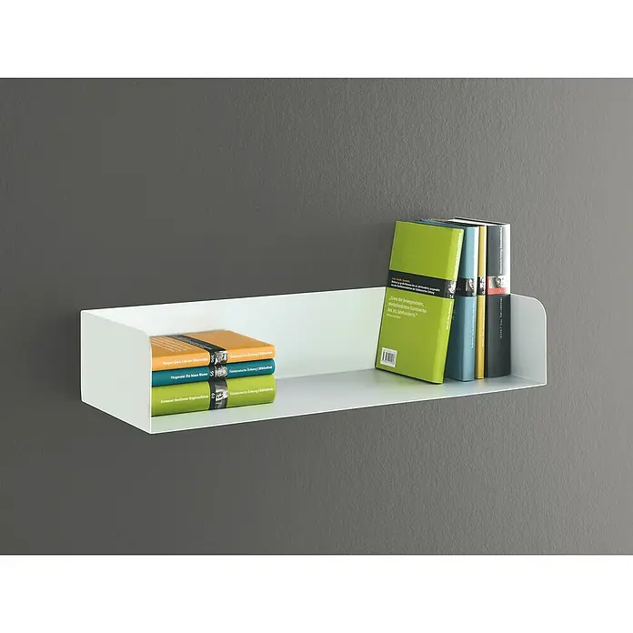 Dolle Wandregal Showcase - L x B x H: 60 x 15 x 11,5 cm, Weiß, Belastbarkeit: 10 kg, Stahl - Stimmungsaufnahme