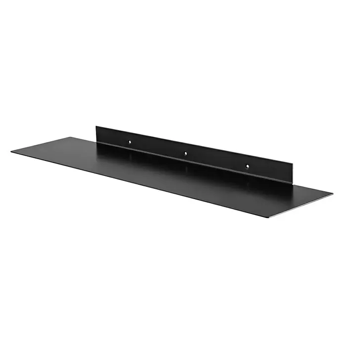 Dolle Wandregal Katana - L x B x H: 80 x 20 x 4,5 cm, Schwarz - Diagonale Ansicht