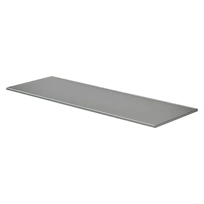 Dolle Glasboden - L x B x H: 80 x 20 x 0,8 cm, Glas, Grau - Diagonale Ansicht