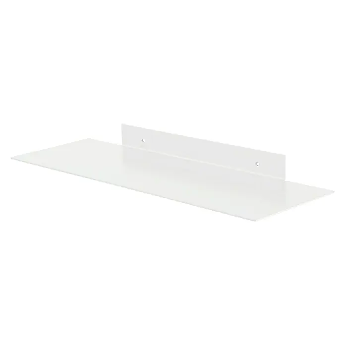 Dolle Wandregal Katana - L x B x H: 60 x 20 x 4,5 cm, Weiß - Diagonale Ansicht