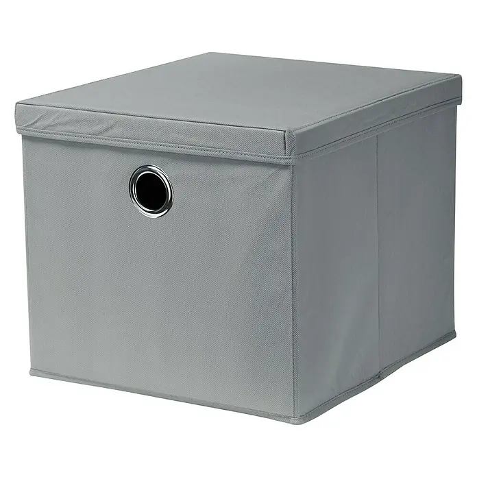 Dolle Caja de almacenaje Combibox - L x An x Al: 385 x 360 x 320 mm, Polipropileno, Gris - Vista angular